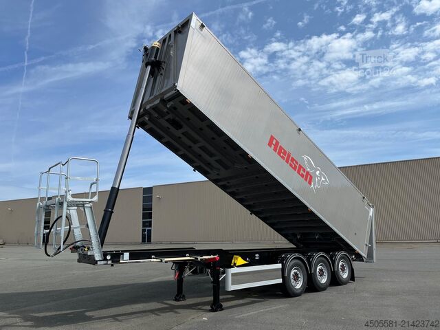 Reisch 3 tengelyes billenős félpótkocsi 50 m³ Reisch 3-Achs-Kippsattelauflieger Alumulde Alug