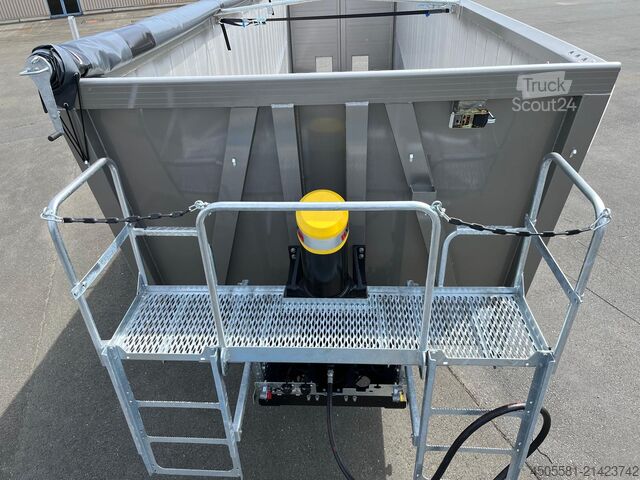 Reisch 3 tengelyes billenős félpótkocsi 50 m³ Reisch 3-Achs-Kippsattelauflieger Alumulde Alug