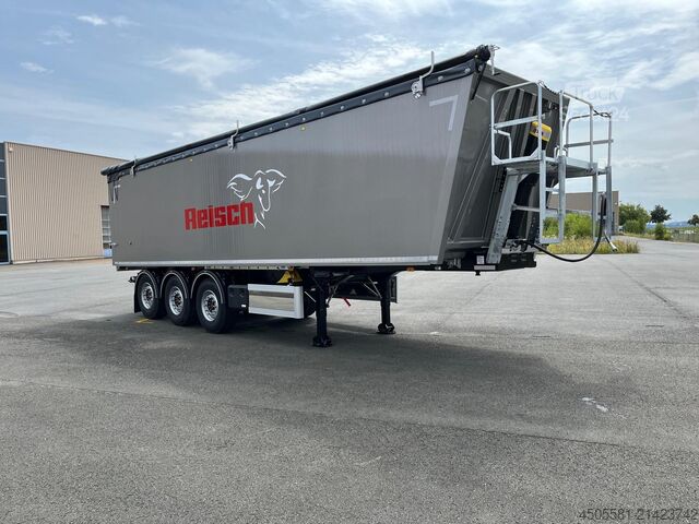 Reisch 3 tengelyes billenős félpótkocsi 50 m³ Reisch 3-Achs-Kippsattelauflieger Alumulde Alug