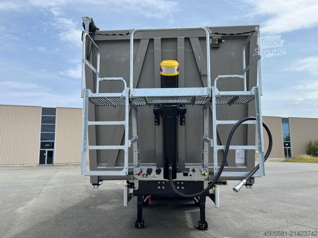 Reisch 3 tengelyes billenős félpótkocsi 50 m³ Reisch 3-Achs-Kippsattelauflieger Alumulde Alug