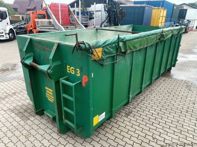 Camión portacontenedores de gancho  BMP Bohemia 25cbm Behälter Mulde Absetzcontainer