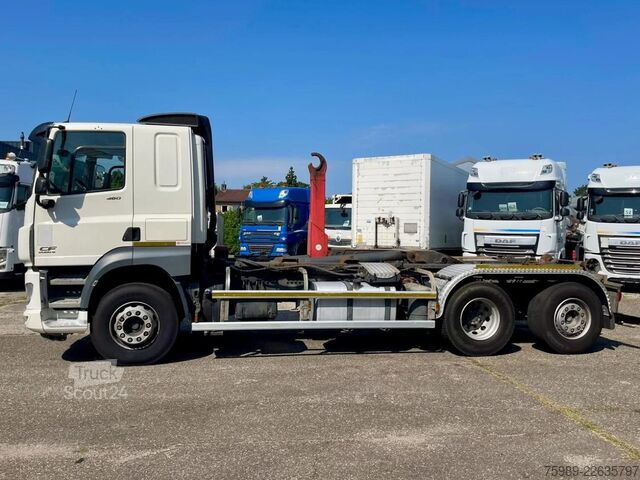 System med krogarm DAF CF 460 6x2, Lift axel, Mooving axel,  NAVI, BAC...