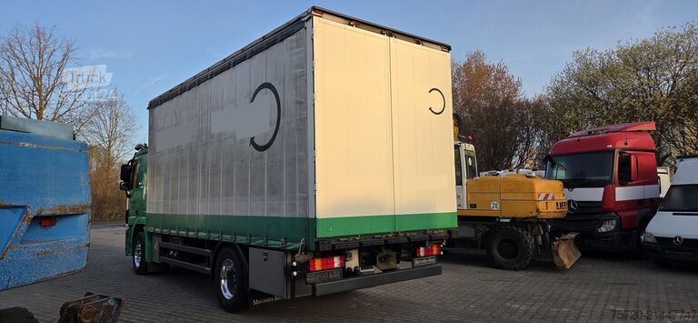 Tovorno vozilo s ravno platformo in ponjavo Mercedes-Benz 1832 Edscha, Top Condition Aufbau 6,50 m