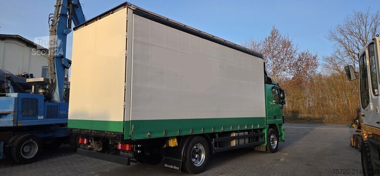 Tovorno vozilo s ravno platformo in ponjavo Mercedes-Benz 1832 Edscha, Top Condition Aufbau 6,50 m