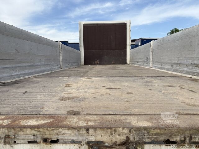Wechselbrücke mit Pritsche Krone BDF 7,45m Baustoff Bordwand + Türen