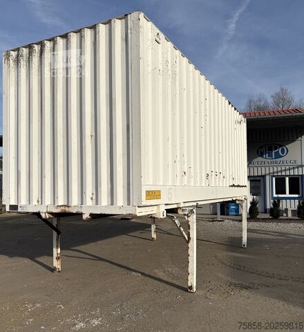 Wechselbrücke mit Kofferaufbau Thyssen BDF Stahlkoffer 43m³ Rolltor