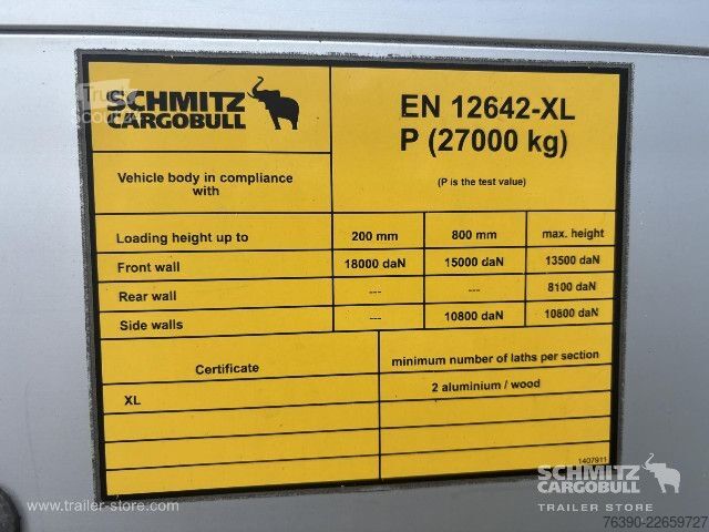 Semi-remorque bâchée Schmitz Cargobull Semitrailer Curtainsider Standard