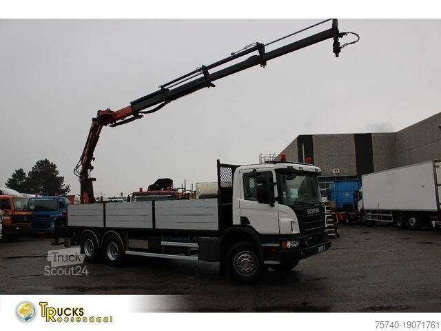 Vrachtwagen met kraan Scania P410 + atlas 190 4x hydrolic + 6x4  remote + EU...