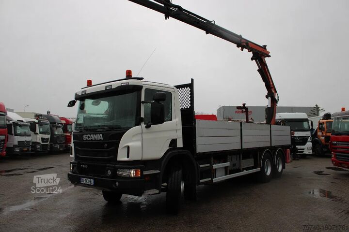 Camion cu macara Scania P410 + atlas 190 4x hydrolic + 6x4  remote + EU...