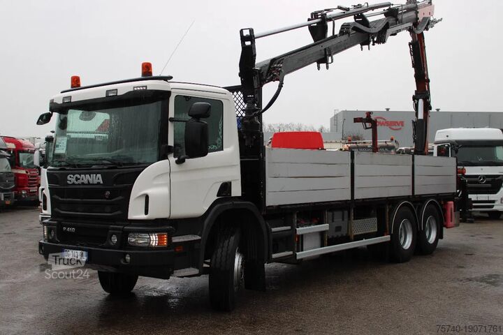 Vrachtwagen met kraan Scania P410 + atlas 190 4x hydrolic + 6x4  remote + EU...