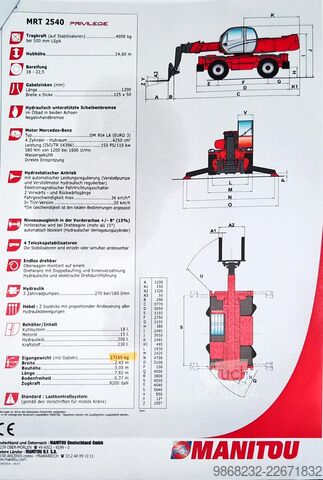 телескопичен товарач Manitou MRT 2540 Turbo Privilege E3