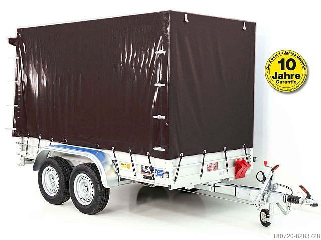 Aanhangwagen (auto) Temared Baumaschinenanhänger Builder 153x260cm 2,7t Rampe