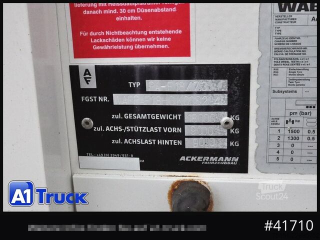 Otevřený přívěs ACKERMANN Baustoff, verzinkt, L 7,2m, Top Zustand