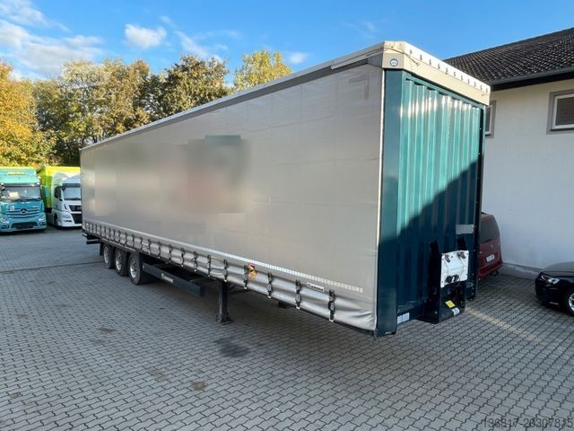 Atvira puspriekabė su tentu KRONE SD Plane Mega Edscha Hubdach 2x Liftachse SDP27