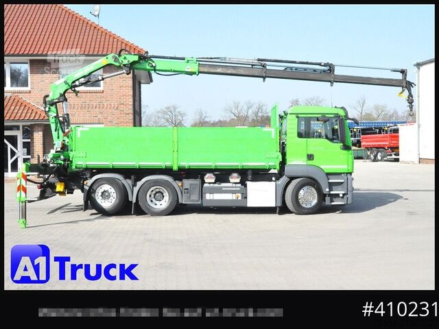 Autokran MAN TGS 26.460 LL  Kipper Kran Funk Lenkachse,