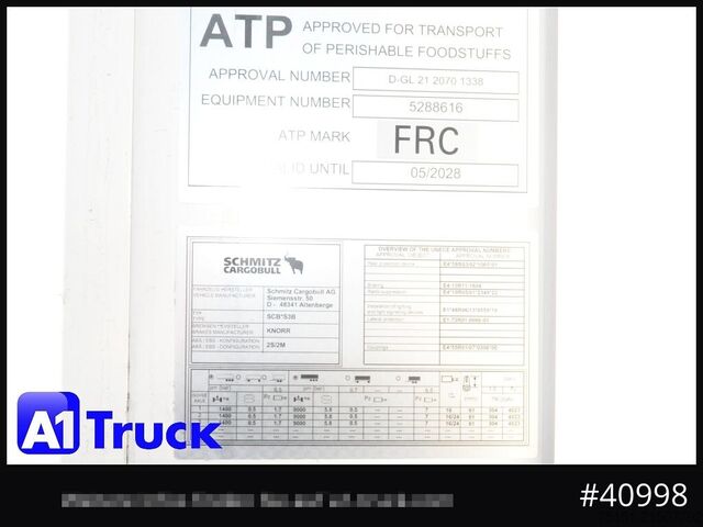 Semi-remorque frigorifique SCHMITZ SKO24/L, SLXi Doppelstock 1525h. FRC