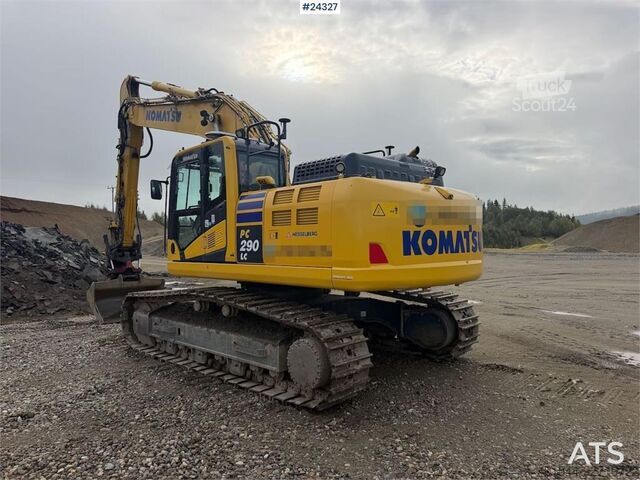 ķēžu ekskavators Komatsu PC290LC-11E0 w/ rototilt, bucket and GPS. WATCH VI
