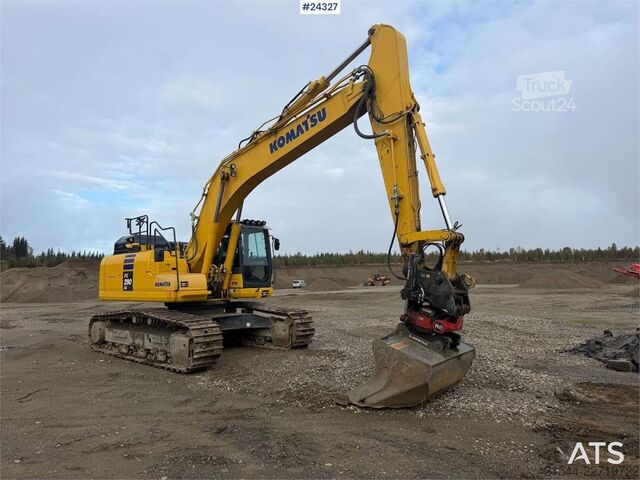 ķēžu ekskavators Komatsu PC290LC-11E0 w/ rototilt, bucket and GPS. WATCH VI