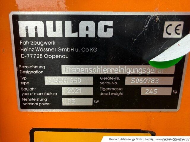 Cits Mulag Grabensohlenreinigungsgerät GRG 650
