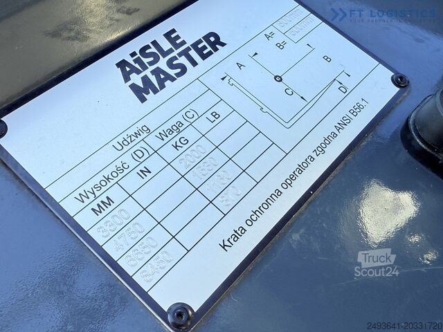 Четырехколесный вилочный погрузчик Combilift AISLE MASTER TRIPLEX 8500 FREE LIFT TOP1