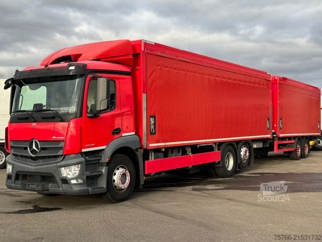 Camion de boissons MERCEDES-BENZ ANTOS 2540 / 2 x LBW / LENKACHSE / KOMPLETTZUG