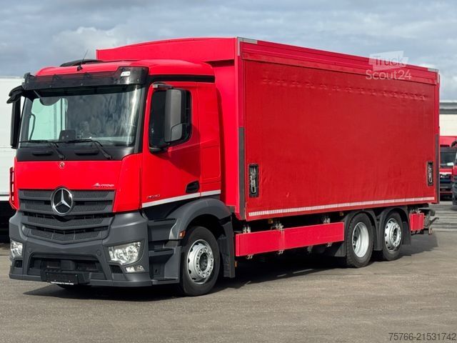 Camion plateau avec bâche MERCEDES-BENZ ANTOS 2540 L / LBW / AHK / LENKACHSE / KAMERA