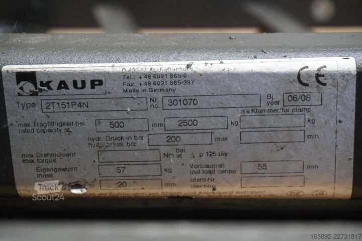 Vork KAUP KAUP 2T151P4N, Breite 1100 mm