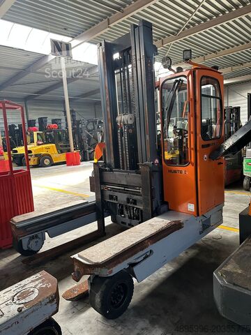 Štvorsmerný vysokozdvižný vozík Hubtex DFQ45 / 4500 kg/ Triplex /Only 3300 h