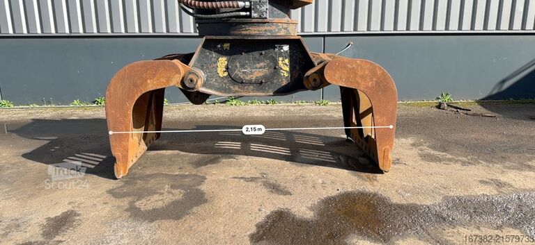 Excavator Caterpillar Demolition and sorting grapple CAT G320B with OQ80