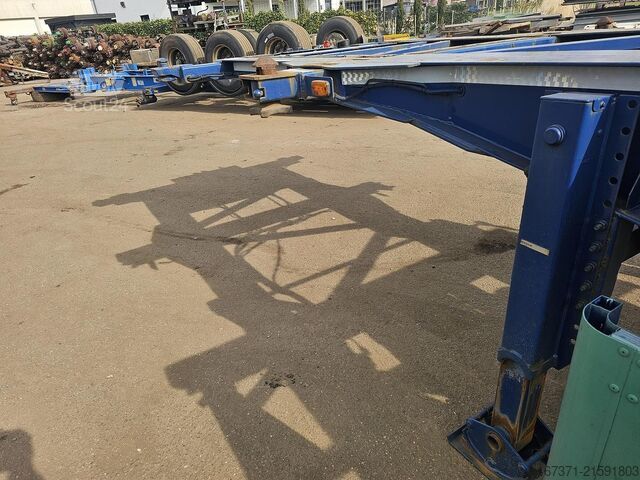 Transport av containere Van Hool 30 foot container chassis | tank container tran...