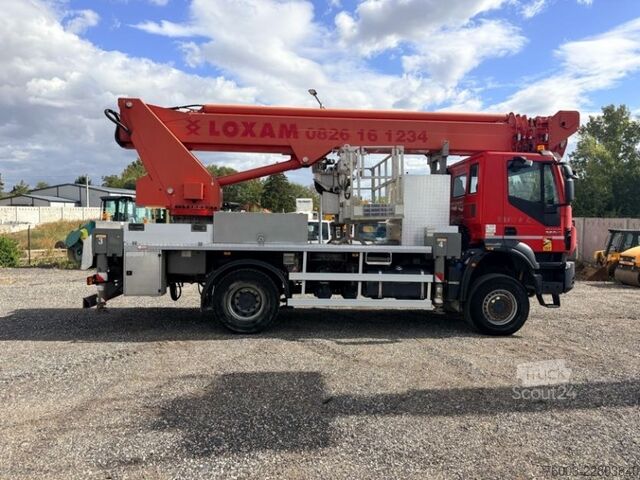 Vrachtwagen met bakwagen Iveco Trakker 4X4 Multitel MJ375- 37,5m, 500 k