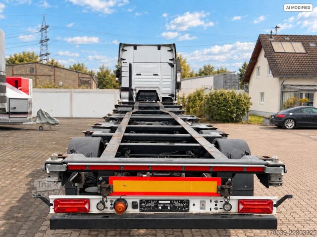 Polpriklopnik za zamenljive nadgradnje  Containerchassis 10|20|30|40 Lenkachse ECAS BPW