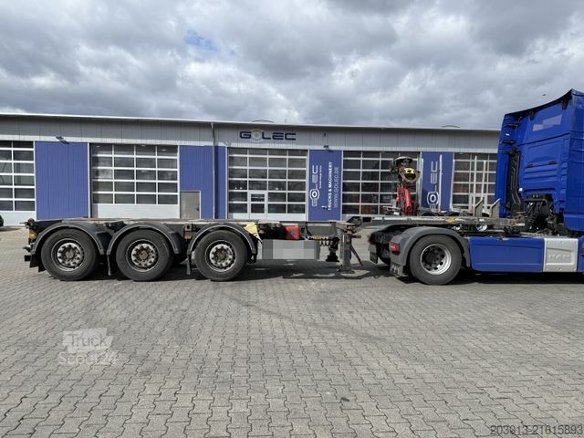 Swap body semitrailer BROSHUIS MFCC-HD Wechsel Containerchassis Ausziehbar ADR