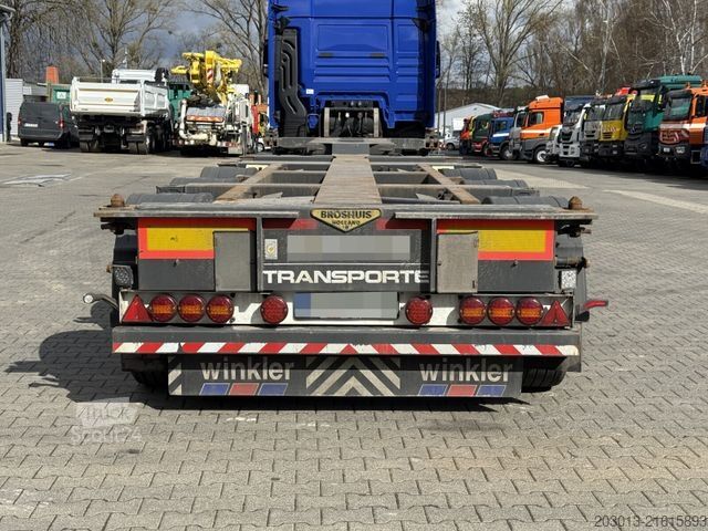 Swap body semitrailer BROSHUIS MFCC-HD Wechsel Containerchassis Ausziehbar ADR