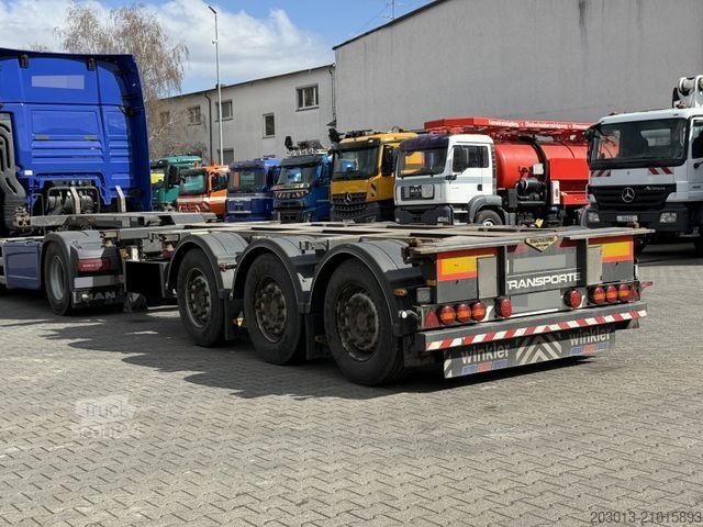 Swap body semitrailer BROSHUIS MFCC-HD Wechsel Containerchassis Ausziehbar ADR