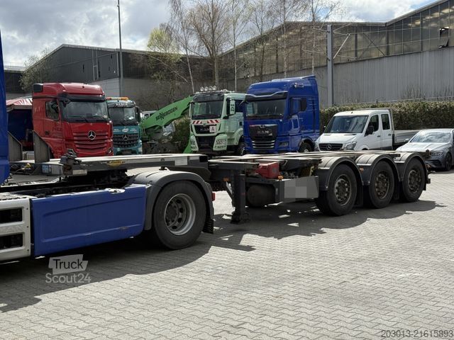 Swap body semitrailer BROSHUIS MFCC-HD Wechsel Containerchassis Ausziehbar ADR