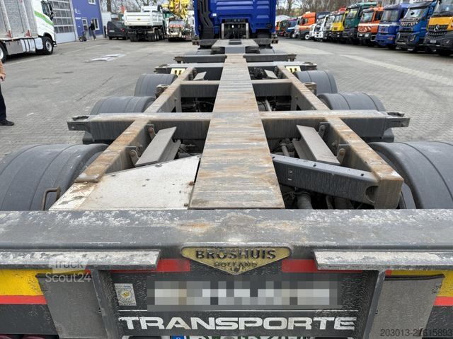 Swap body semitrailer BROSHUIS MFCC-HD Wechsel Containerchassis Ausziehbar ADR