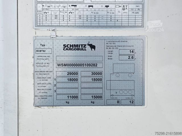 Reefer semitrailer SCHMITZ CARGOBULL SKO 18/L - 13.4 FP 60 COOL / Thermo King