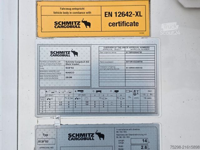 Reefer semitrailer SCHMITZ CARGOBULL SKO 18/L - 13.4 FP 60 COOL / Thermo King