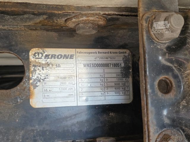 Reefer semitrailer KRONE SD/Trennwand/Doppelverd./ Doppelst./ATP/TIR