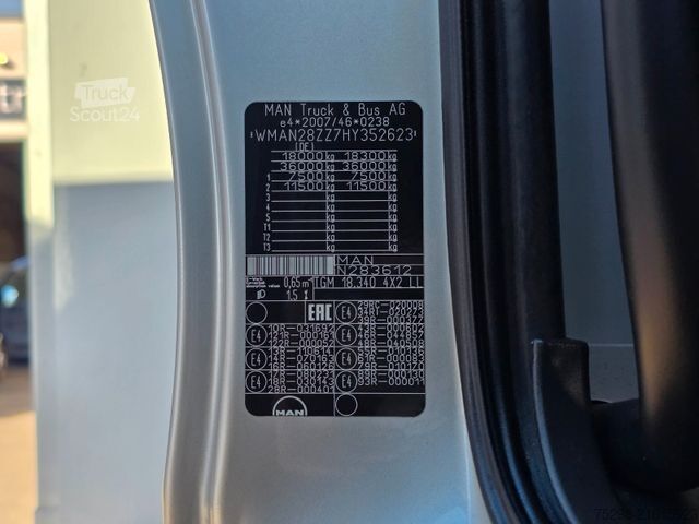 Refrigerated truck MAN TGM 18.340 4x2 LL / Ldbw / Carrier Supra 1250Mt