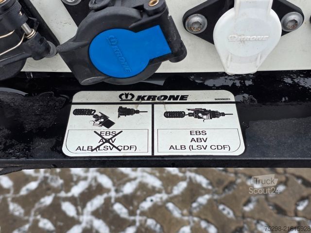 Swap body semitrailer KRONE SD / Liftachse / Teleskop / 11.908 - 13.403 mm