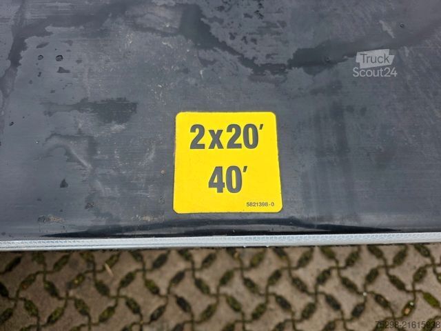 Swap body semitrailer KRONE SD / Liftachse / Teleskop / 11.908 - 13.403 mm