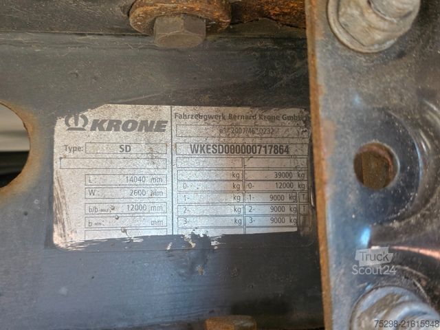 Reefer semitrailer KRONE SD/Trennwand/Doppelverd./ Doppelst./ATP/TIR