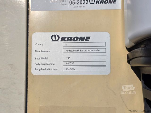 Reefer semitrailer KRONE SD/Trennwand/Doppelverd./ Doppelst./ATP/TIR
