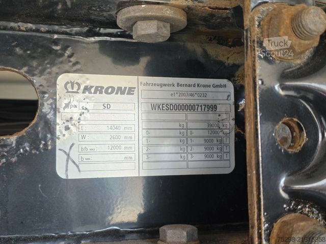 Reefer semitrailer KRONE SD/Trennwand/Doppelverd./ Doppelst./ATP/TIR