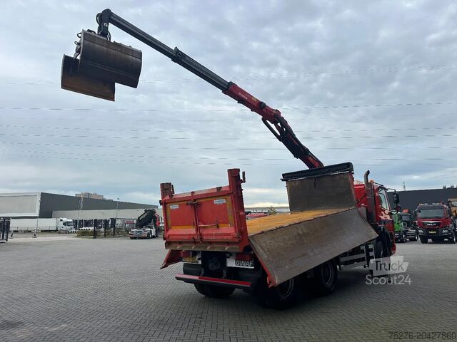 3-stranski nakladalnik Ginaf X 3335 S 6x6 3 zijdigge Kipper /Z-kraan Euro 5