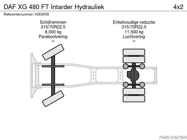 Standard-SZM DAF XG 480 FT Intarder