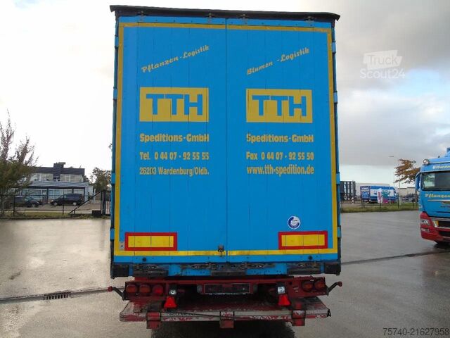 Huifzeil Schmitz Cargobull 3 AXLE SAF + DHOLLANDIA LOADLIFT + SLIDING ROOF