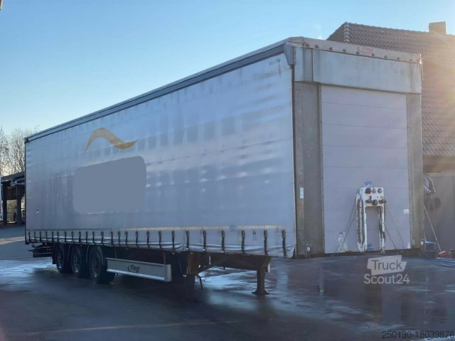 Auflieger mit Pritsche & Plane FLIEGL SDS Mega mit Edscha & Liftachse